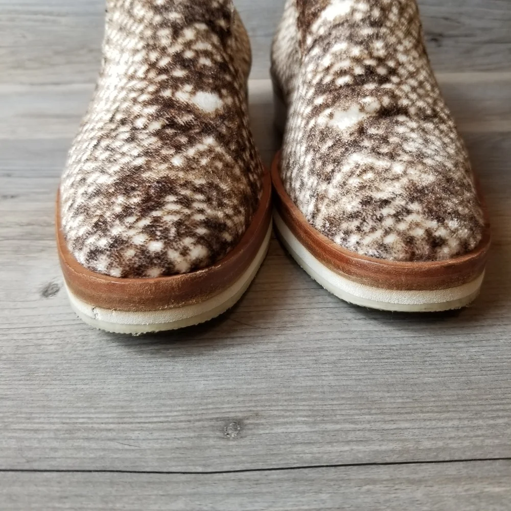Free People Velvet Snake Eye Slip On Loafers
